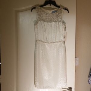 Antonio Melani ivory dress NWT